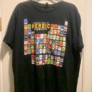 Marvel Periodic Table of Heroes T Shirt XL